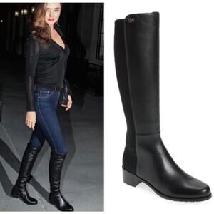 Stuart Weitzman Jayla Over the Knee Boots‎ black size 7.5 NIB $695